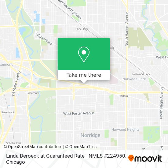 Mapa de Linda Deroeck at Guaranteed Rate - NMLS #224950