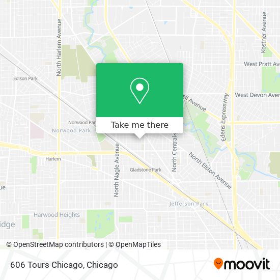 Mapa de 606 Tours Chicago