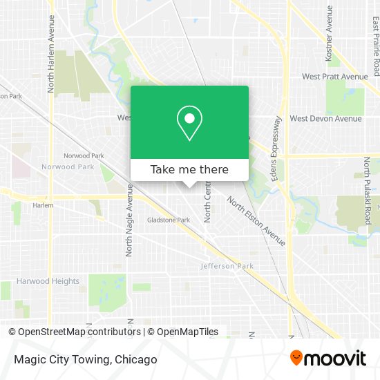 Magic City Towing map