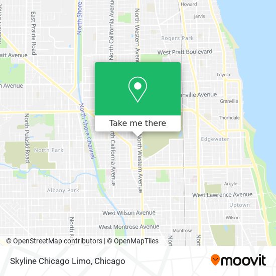 Mapa de Skyline Chicago Limo