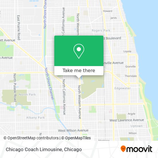 Chicago Coach Limousine map