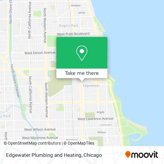 Edgewater Plumbing and Heating map