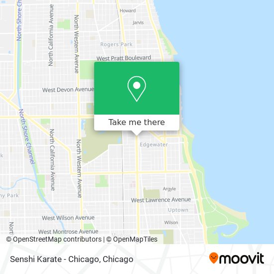 Senshi Karate - Chicago map
