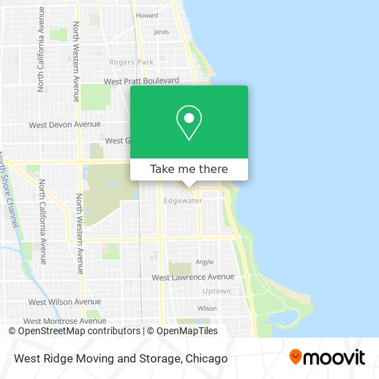 West Ridge Moving and Storage map