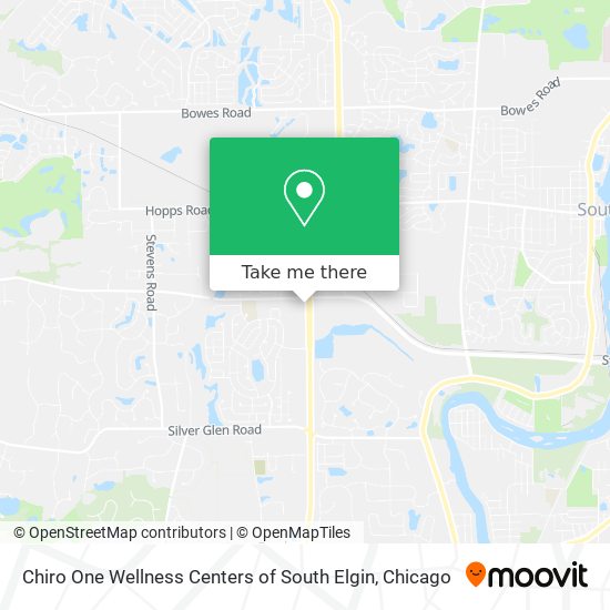 Mapa de Chiro One Wellness Centers of South Elgin