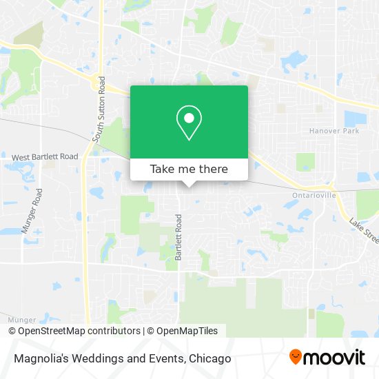 Magnolia's Weddings and Events map