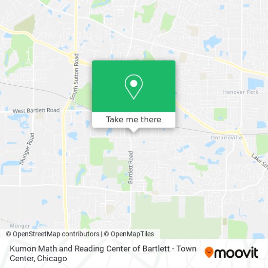 Mapa de Kumon Math and Reading Center of Bartlett - Town Center