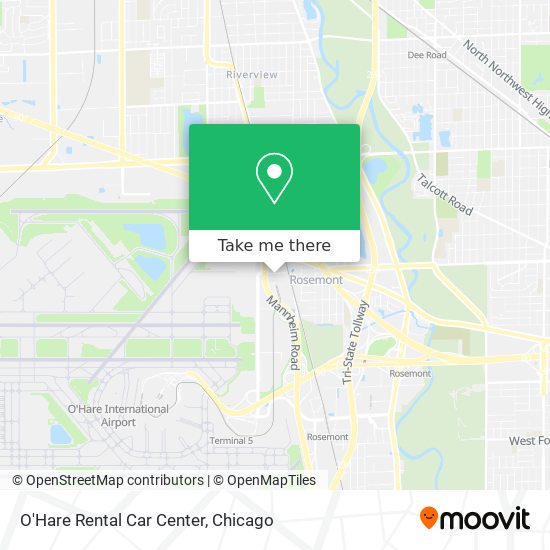 O'Hare Rental Car Center map