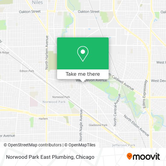 Mapa de Norwood Park East Plumbing