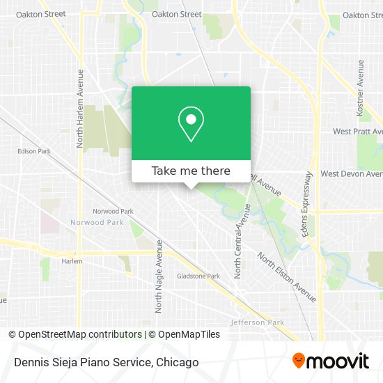 Dennis Sieja Piano Service map