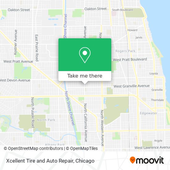 Xcellent Tire and Auto Repair map