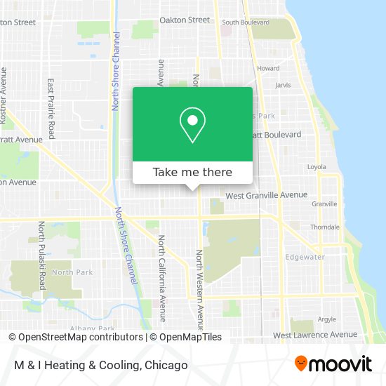 M & I Heating & Cooling map