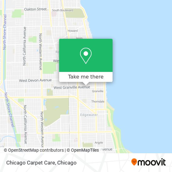 Chicago Carpet Care map