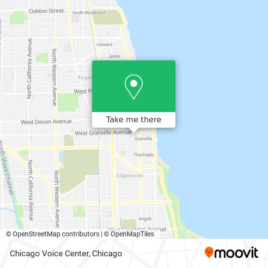 Chicago Voice Center map