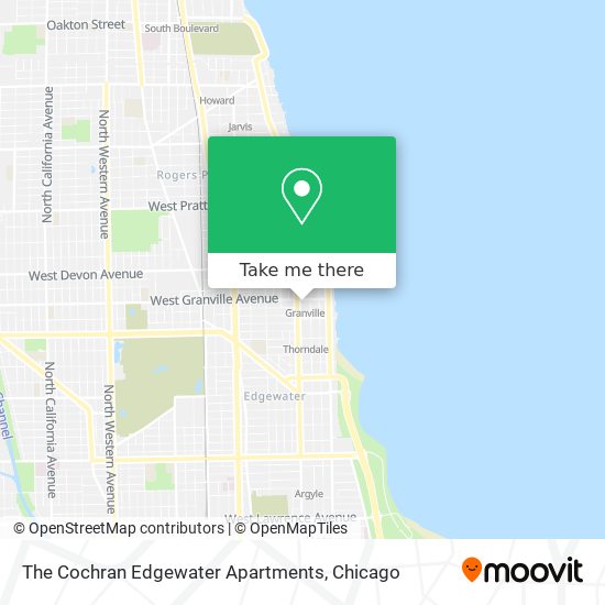 Mapa de The Cochran Edgewater Apartments