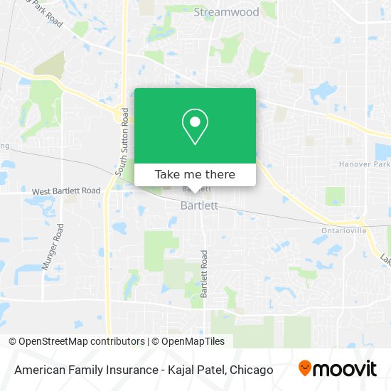 American Family Insurance - Kajal Patel map