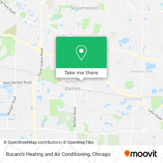 Bucaro's Heating and Air Conditioning map
