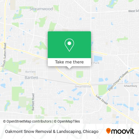 Oakmont Snow Removal & Landscaping map