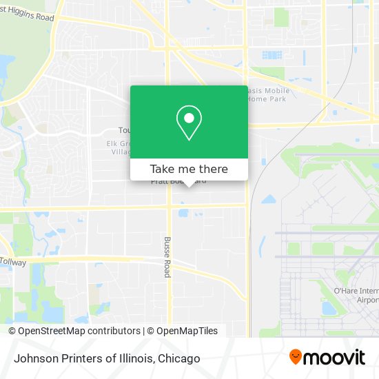 Mapa de Johnson Printers of Illinois
