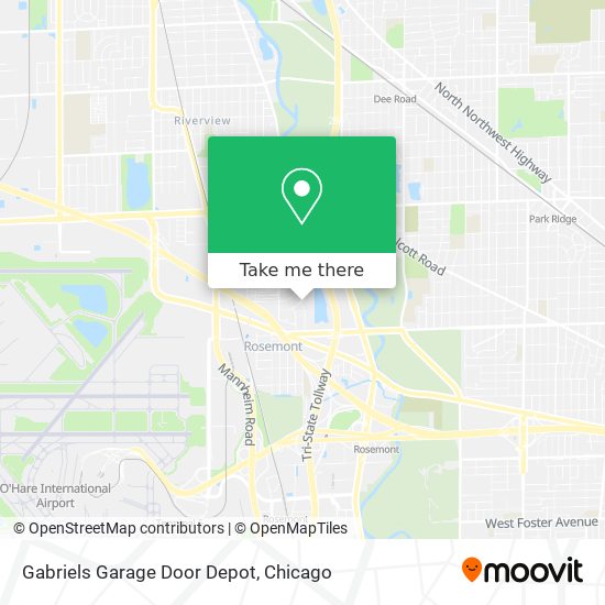 Gabriels Garage Door Depot map