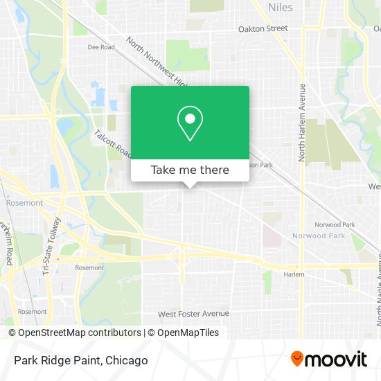 Park Ridge Paint map