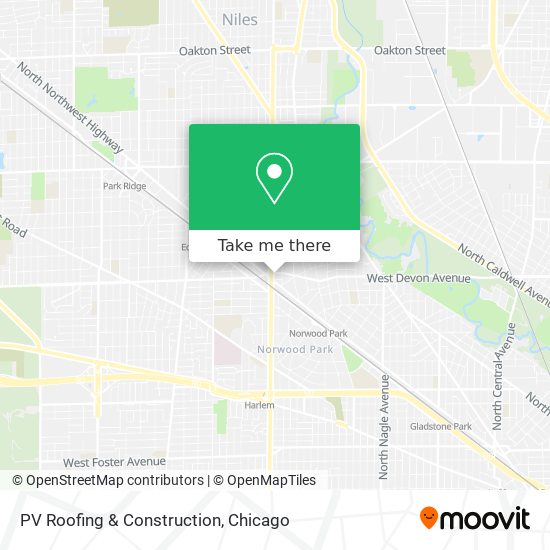 PV Roofing & Construction map