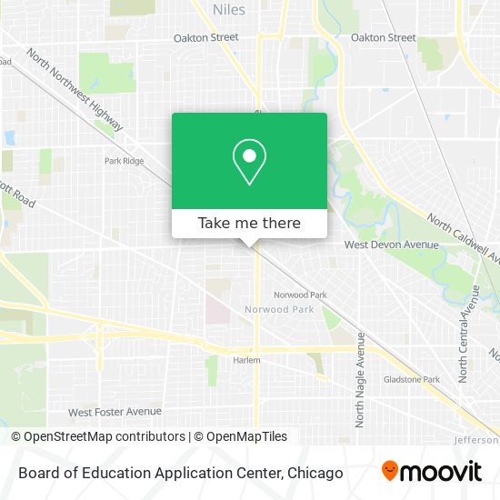 Mapa de Board of Education Application Center