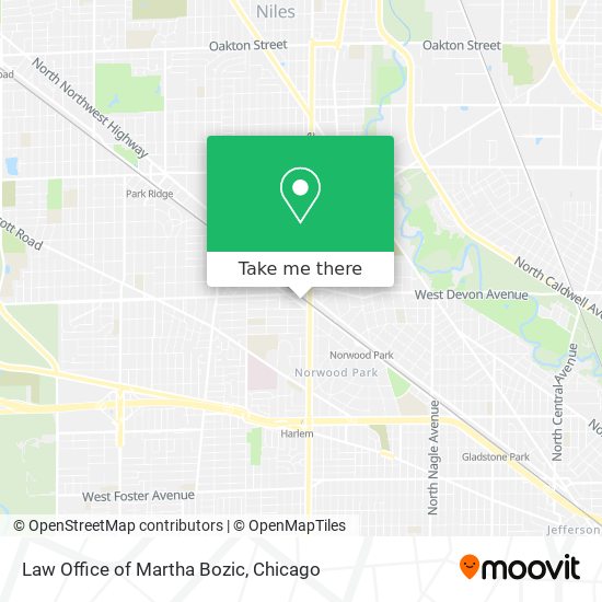 Mapa de Law Office of Martha Bozic