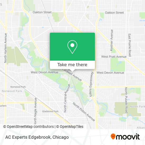 AC Experts Edgebrook map