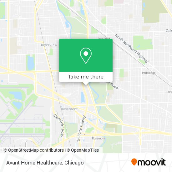 Avant Home Healthcare map