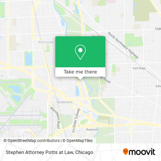 Stephen Attorney Potts at Law map