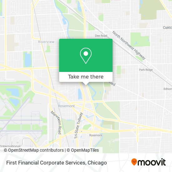 First Financial Corporate Services map