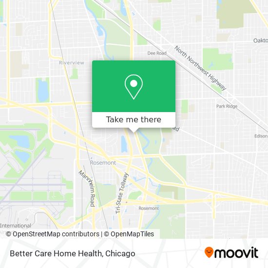 Better Care Home Health map