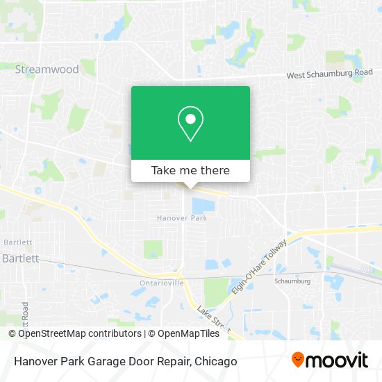 Hanover Park Garage Door Repair map