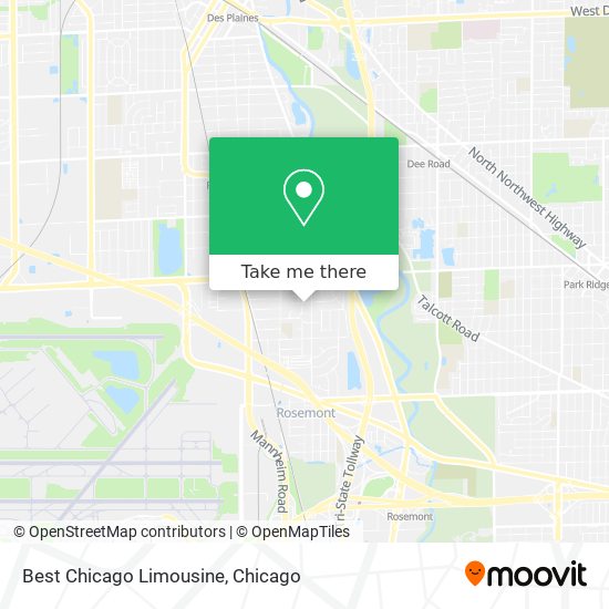 Best Chicago Limousine map