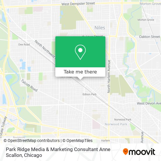 Park Ridge Media & Marketing Consultant Anne Scallon map