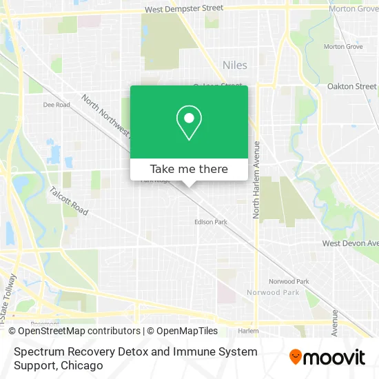 Spectrum Recovery Detox and Immune System Support map