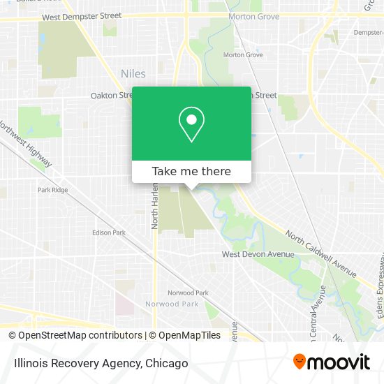 Mapa de Illinois Recovery Agency