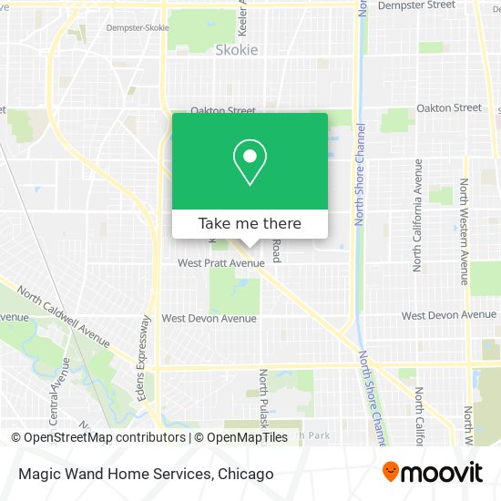 Mapa de Magic Wand Home Services