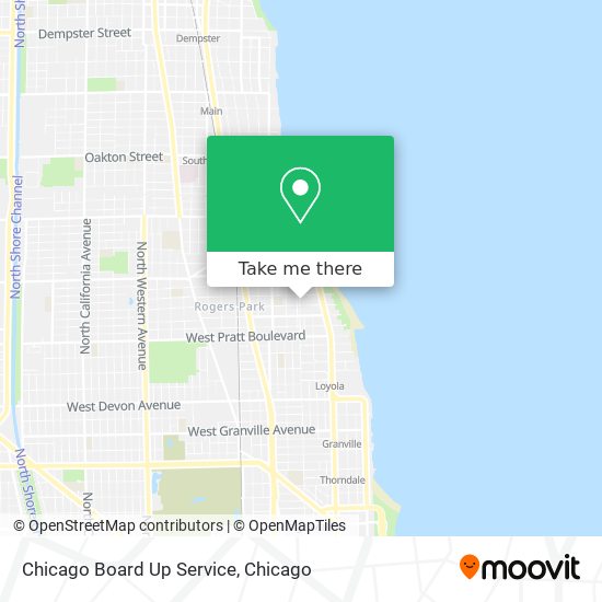 Mapa de Chicago Board Up Service