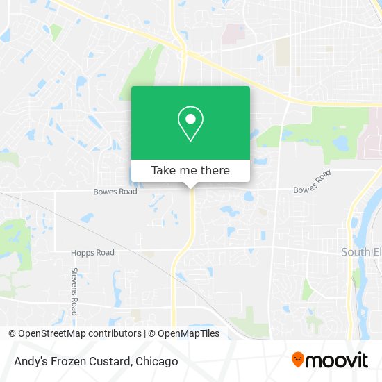 Andy's Frozen Custard map