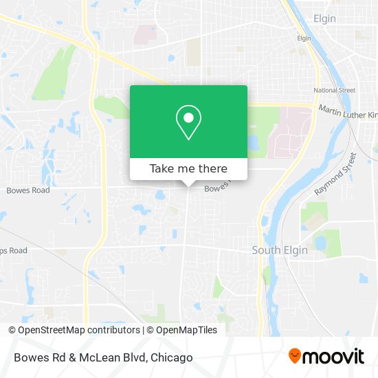 Bowes Rd & McLean Blvd map