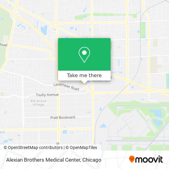 Mapa de Alexian Brothers Medical Center