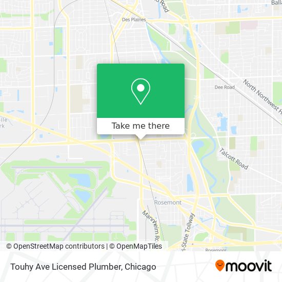 Mapa de Touhy Ave Licensed Plumber