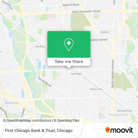 First Chicago Bank & Trust map