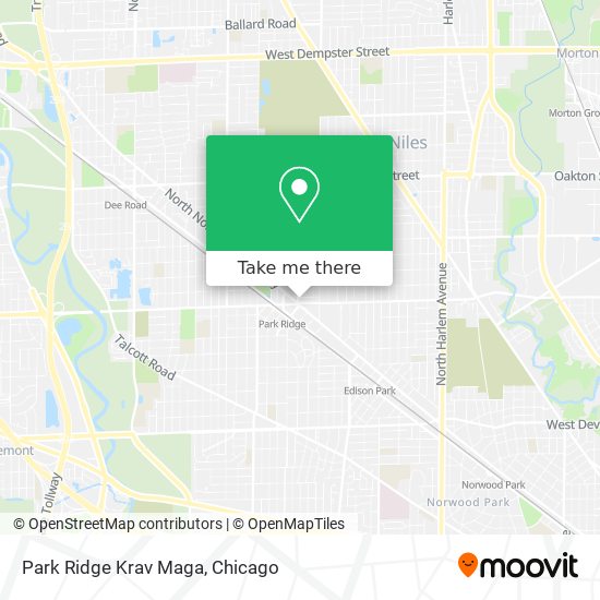 Park Ridge Krav Maga map