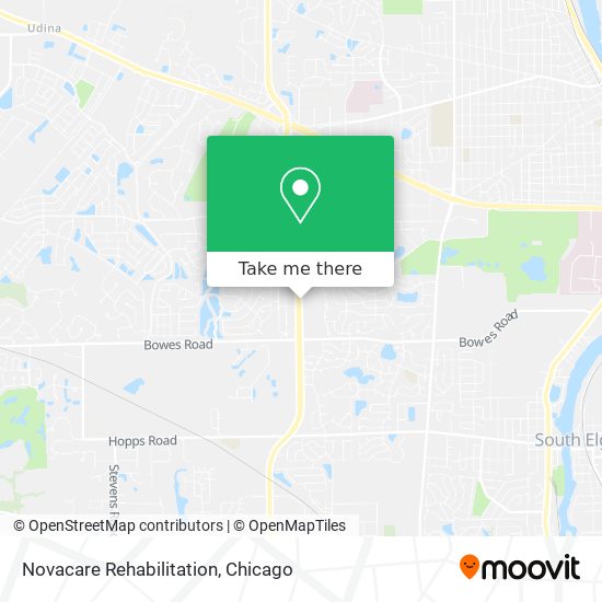 Novacare Rehabilitation map