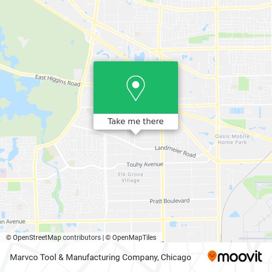 Mapa de Marvco Tool & Manufacturing Company