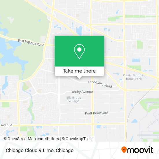 Chicago Cloud 9 Limo map