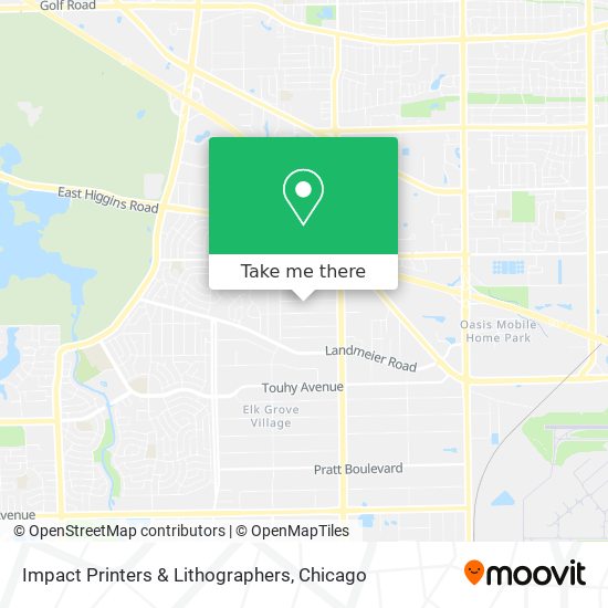 Impact Printers & Lithographers map